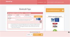 Desktop Screenshot of kleinkredit-tipps.net